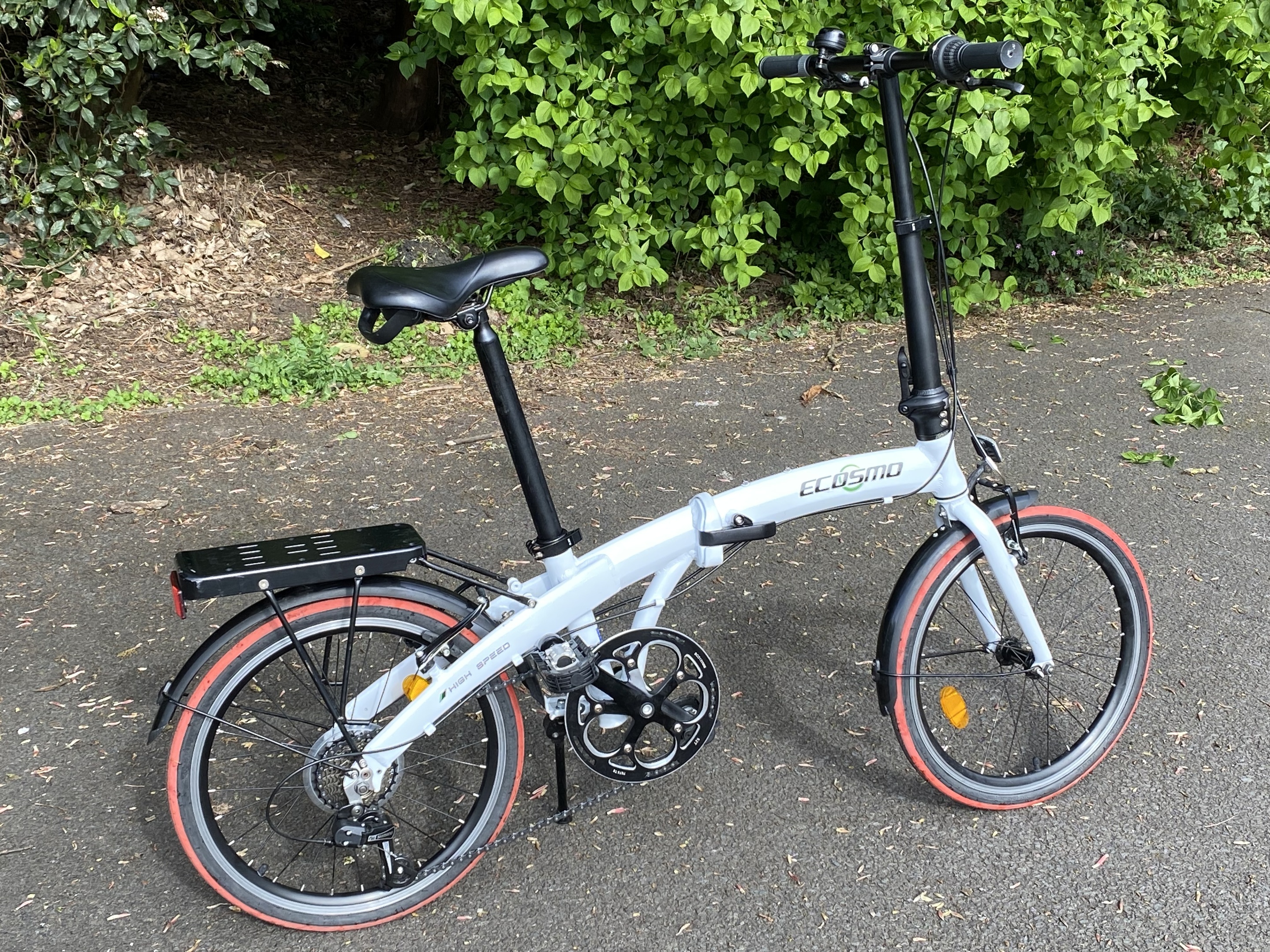 Ecosmo 7 speed folding 20 inch wheeled bike 