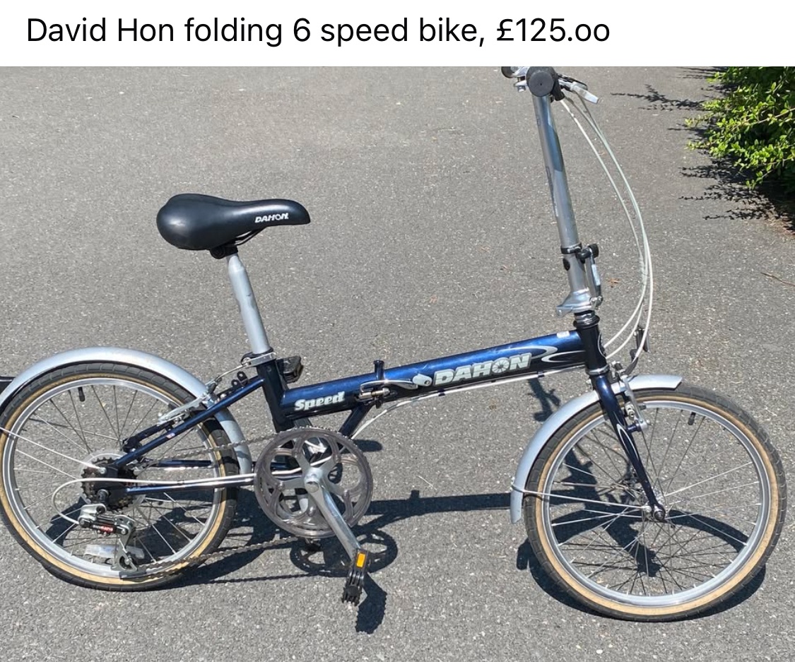 Dahon 6 speed folding bike