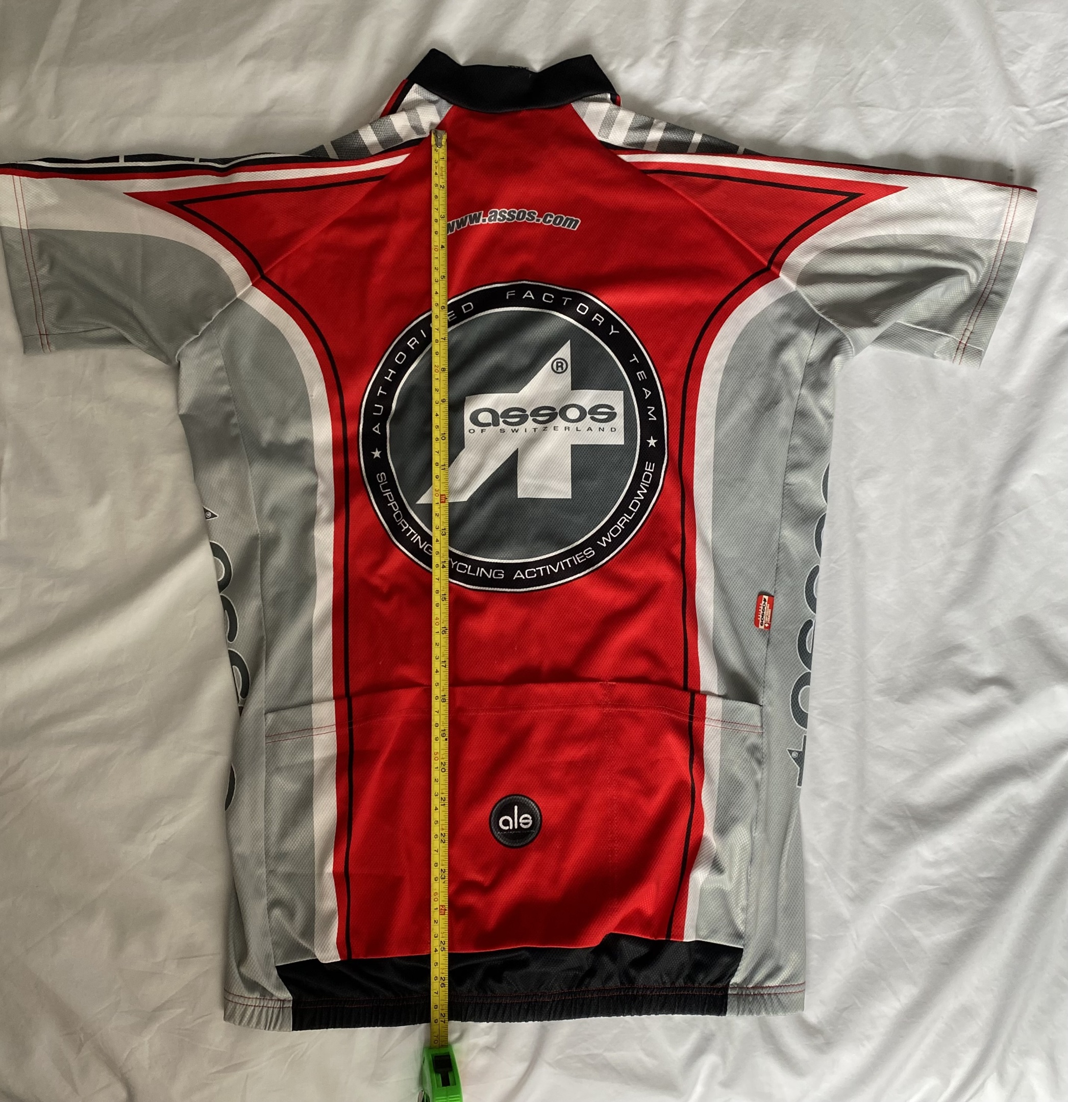 Assos of Switzerland XLG cycling top.